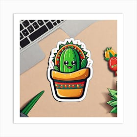 Mexican Cactus Art Print