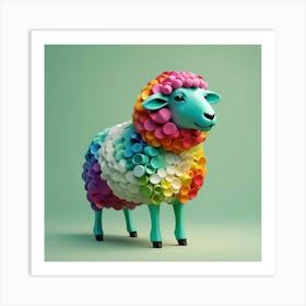 Default A Sheep Minimalistic Colorful Organic Forms Energy Ass 0 1 Art Print