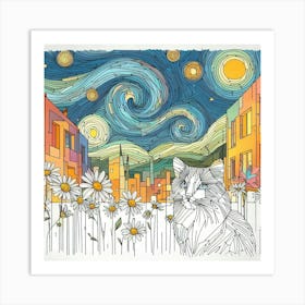 Street cats 1 Art Print