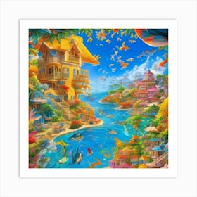 House By The Sea Art Print