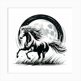 Illustration Horse Art Print