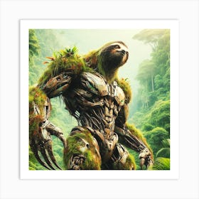 Mech Sloth Art Print