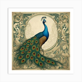 Peacock 37 Art Print