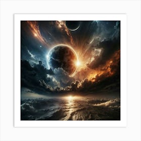 Planets In Space Art Print