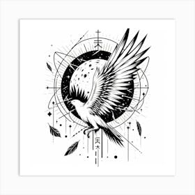 Eagle Tattoo 1 Art Print