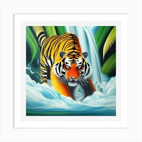 Tiger In The Jungle Art Print