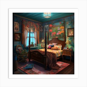 Fairytale Bedroom Art Print