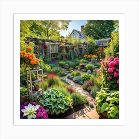 Garden In Bloom Art Print