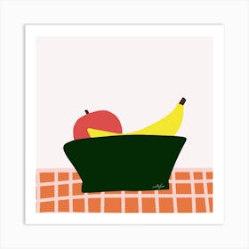 Fruit Bowl 1 Square Art Print