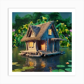 House On The Water Art Print