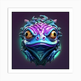 Lizard Head Art Print