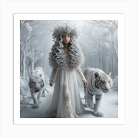 White Tiger 39 Art Print