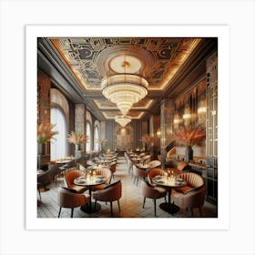 Deco Dining Room 9 Art Print