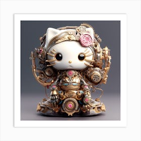 Hello Kitty Steampunk Collection By Csaba Fikker 42 Art Print