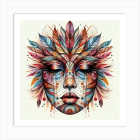 Face Of The Shaman Art Print