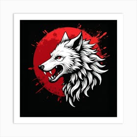 Wolf Head Art Print