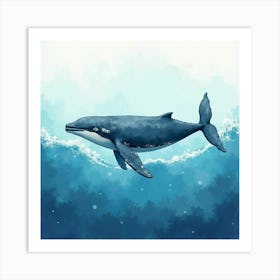 Whale Canvas Print Art Print