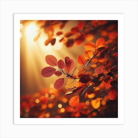 Amber tree 2 Art Print