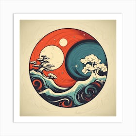 Yin And Yang 7 Art Print