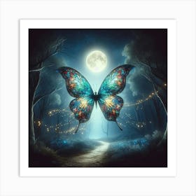 Butterfly In The Forest 28 Art Print