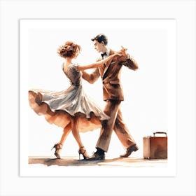 Swing dance 3 Art Print
