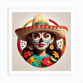 Day Of The Dead Girl 5 Art Print