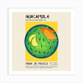 Guacamole Square Art Print