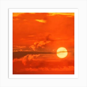 Sunset Stock Videos & Royalty-Free Footage Art Print