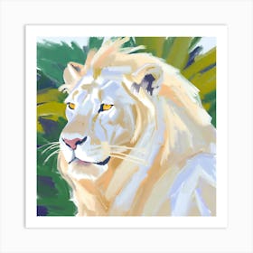 White Lion 03 Art Print