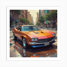 Chevrolet Camaro 4 Art Print