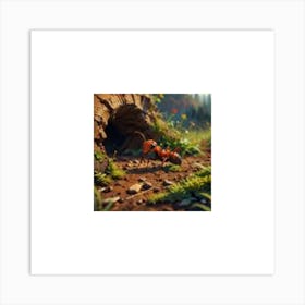 ANT IN THE CAVE Art Print