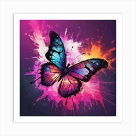 Butterfly Painting 302 Art Print