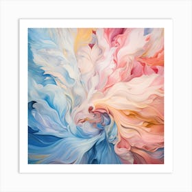 AI Serenade of Subtle Tints Art Print