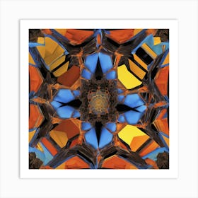 Octagonal Fractal Patternradiantbold Colours By Jacob Lawrence And Francis Picabia Perfect Comp 110175826 (2) Art Print