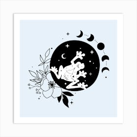 Moon Frog Art Print