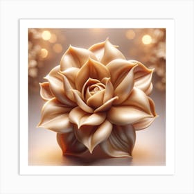 3d Rendering Of A Flower Art Print