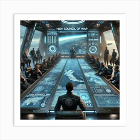 High Council Of War Skybreak Dominion Art Print