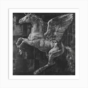 Unicorn With Wings Art Print