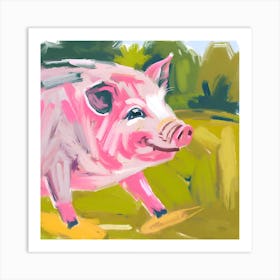 Landrace Pig 04 Art Print