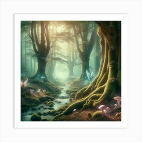 Fairy Forest paintings art print 4 Art Print