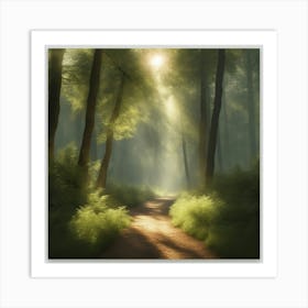 Path In The Woods Art Print