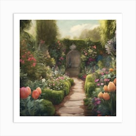 Into The Garden 1 Art Print