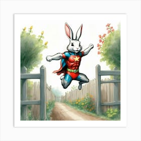 Super Bunny 17 Art Print