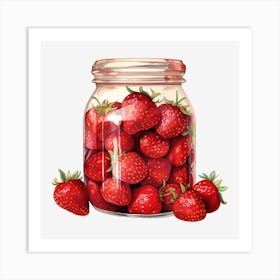 Strawberry Jar 4 Art Print