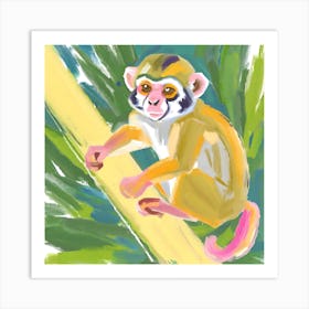 Squirrel Monkey 01 Art Print