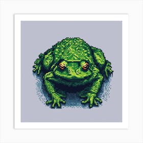 Pixel Frog Art Print