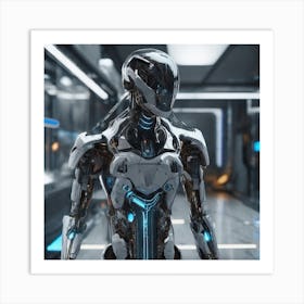 Futuristic Robot 141 Art Print