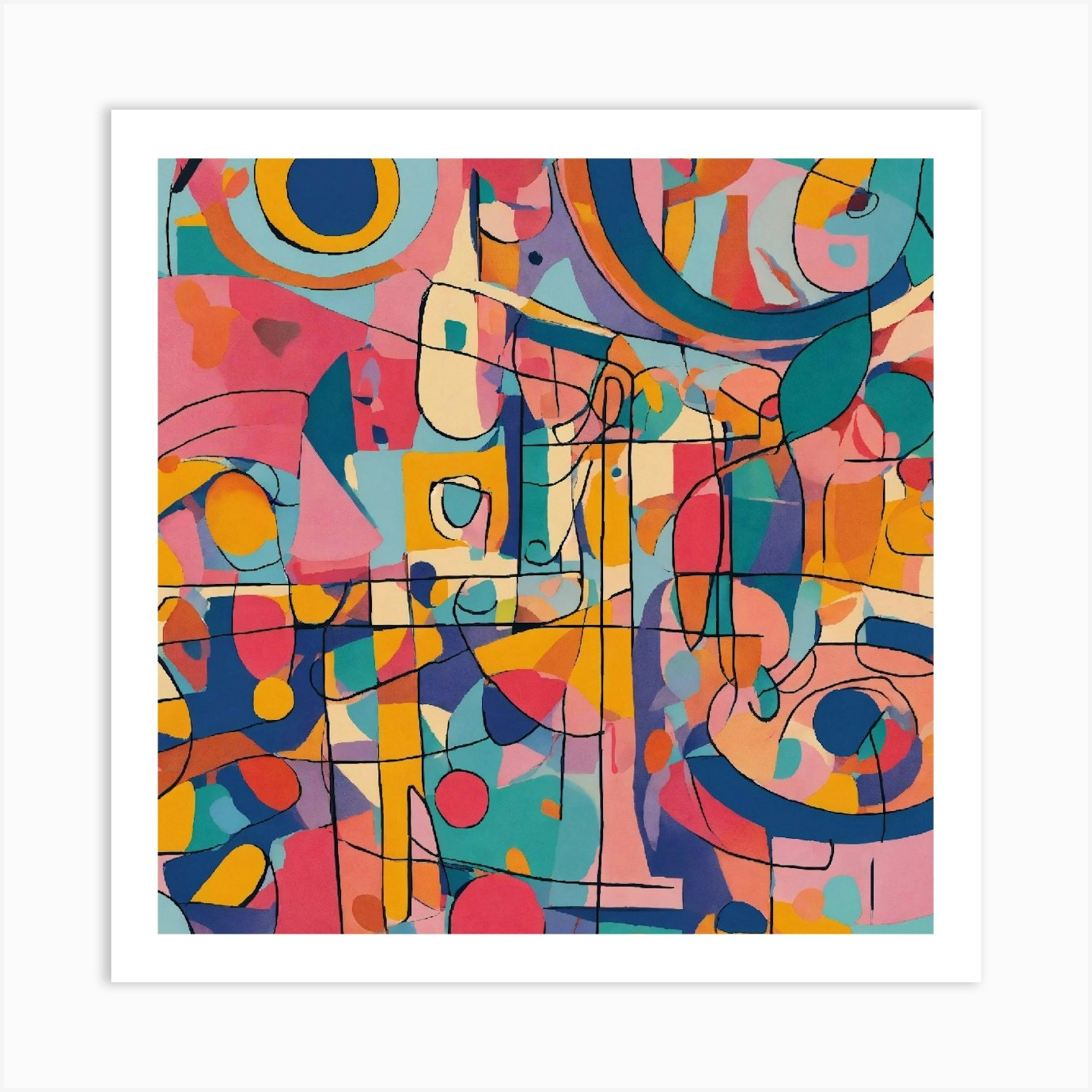 Abstract Shapes Art Print Abstract Shapes Art Print
