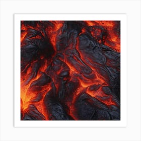 Close Up Of Lava Art Print