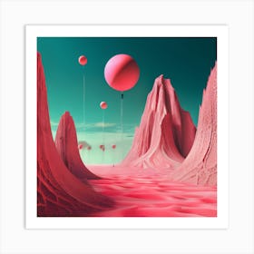 Pink Desert Art Print